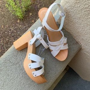 Madden Girl white sandals